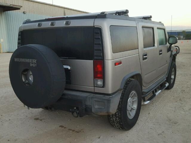 5GRGN23U85H104253 - 2005 HUMMER H2 BEIGE photo 4