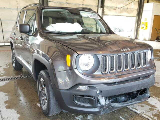 ZACCJBAB2JPH60397 - 2018 JEEP RENEGADE S Գրաֆիտ լուսանկար 1