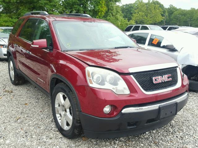 1GKEV33737J110826 - 2007 GMC ACADIA SLT მუქწითელი ფოტო 1