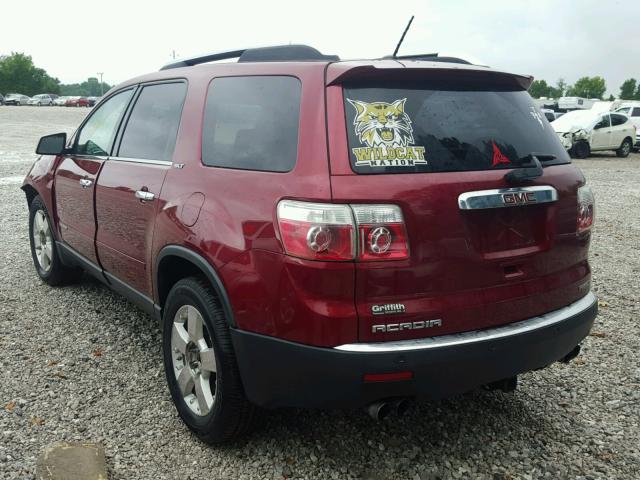 1GKEV33737J110826 - 2007 GMC ACADIA SLT მუქწითელი ფოტო 3