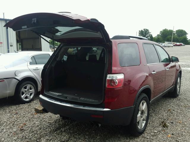 1GKEV33737J110826 - 2007 GMC ACADIA SLT მუქწითელი ფოტო 4