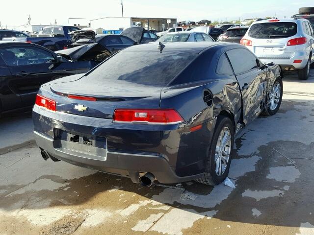 2G1FB1E37F9221146 - 2015 CHEVROLET CAMARO LS BLUE photo 4