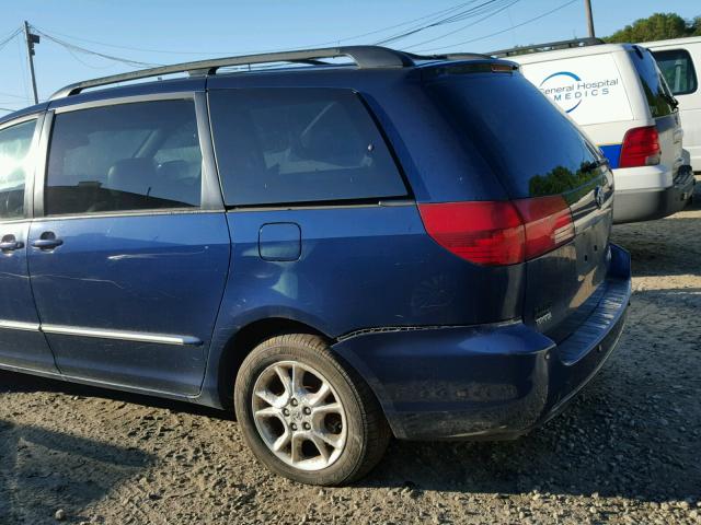 5TDZA22C25S312980 - 2005 TOYOTA SIENNA XLE BLUE photo 9