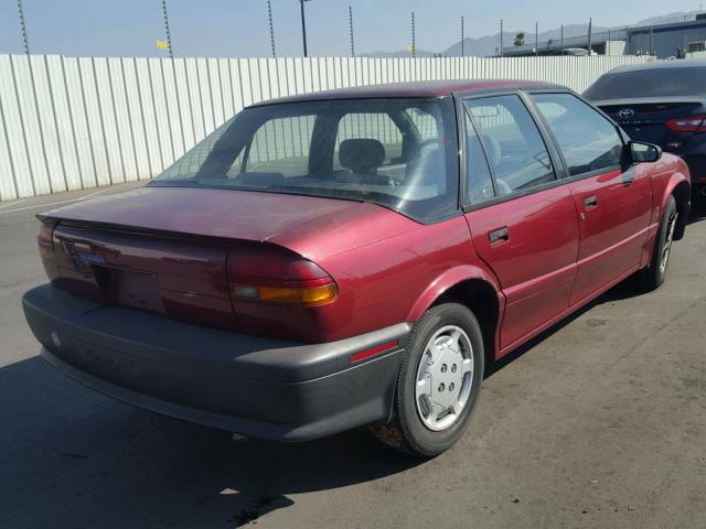 1G8ZH5591RZ276422 - 1994 SATURN SL1 BURGUNDY photo 4