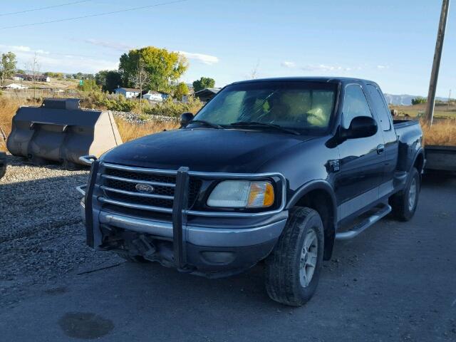 2FTRX08L92CA09874 - 2002 FORD F150 BLACK photo 2