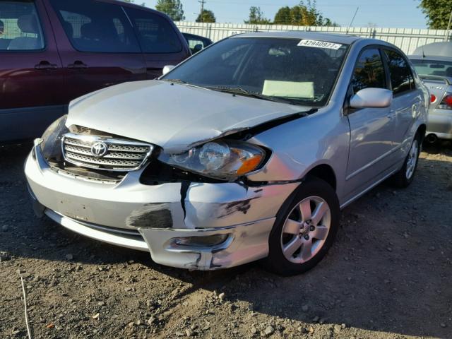 1NXBR32E05Z383328 - 2005 TOYOTA COROLLA SILVER photo 2