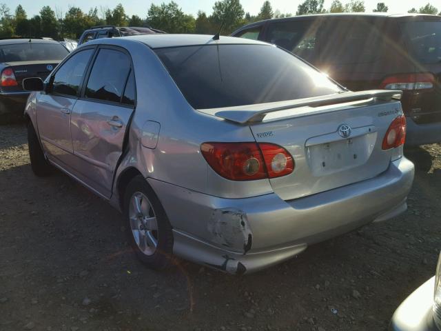 1NXBR32E05Z383328 - 2005 TOYOTA COROLLA SILVER photo 3