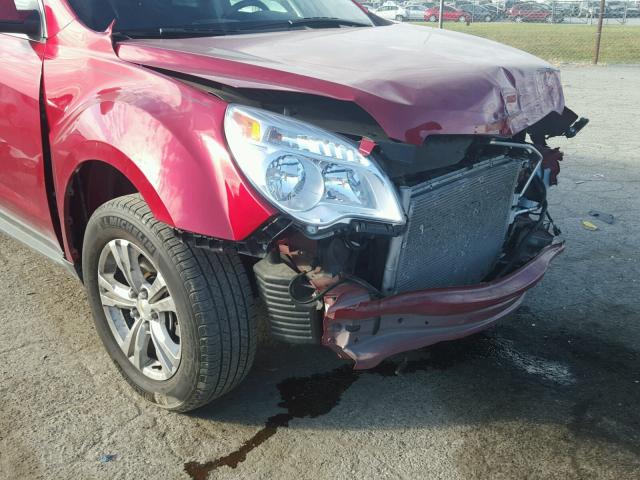 2GNALBEK9E1116639 - 2014 CHEVROLET EQUINOX RED photo 9