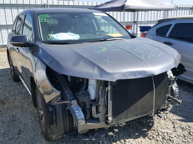 5FRYD4H30HB017132 - 2017 ACURA MDX GRAY photo 1