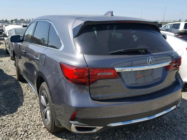 5FRYD4H30HB017132 - 2017 ACURA MDX GRAY photo 3