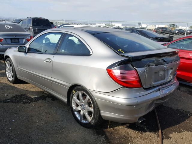 WDBRN64J63A500529 - 2003 MERCEDES-BENZ C 320 SPOR GRAY photo 3