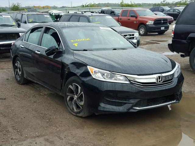 1HGCR2F3XGA066626 - 2016 HONDA ACCORD LX BLACK photo 1