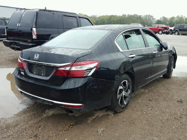 1HGCR2F3XGA066626 - 2016 HONDA ACCORD LX BLACK photo 4