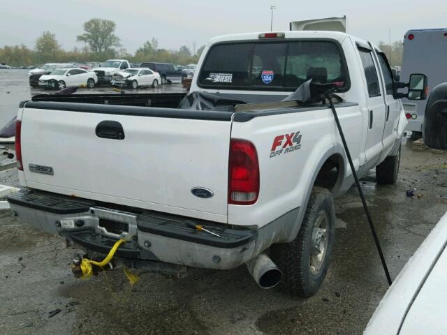 1FTWW31P85ED04709 - 2005 FORD F350 SRW S WHITE photo 4