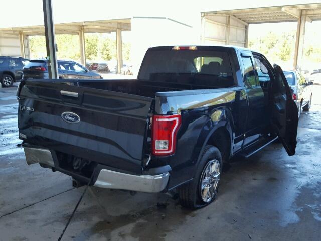 1FTEX1CP8FKF11680 - 2015 FORD F150 BLACK photo 4