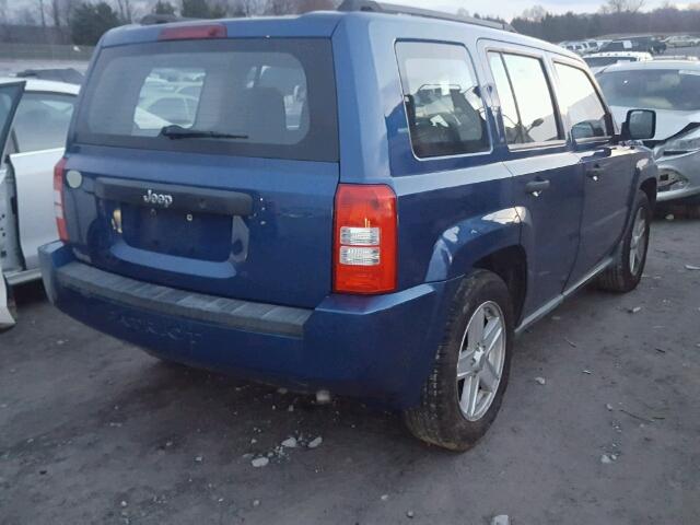 1J4NT2GBXAD580779 - 2010 JEEP PATRIOT SP BLUE photo 4