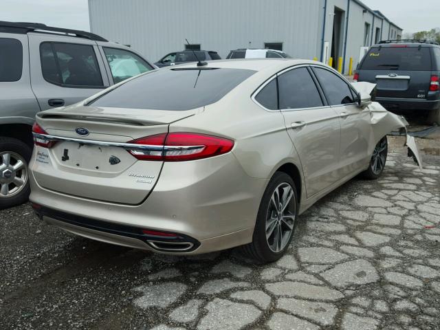 3FA6P0K96HR117343 - 2017 FORD FUSION TIT BEIGE photo 4