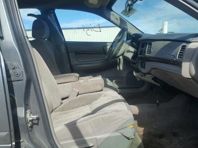 2G1WF52E559299103 - 2005 CHEVROLET IMPALA GRAY photo 5