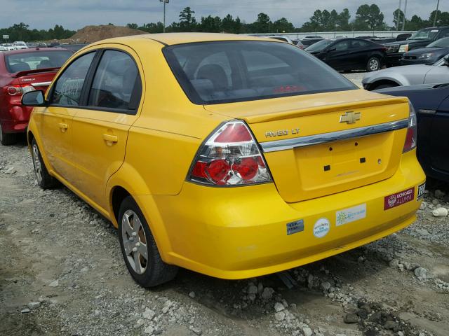KL1TD5DEXBB138244 - 2011 CHEVROLET AVEO LS YELLOW photo 3