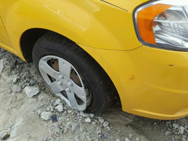 KL1TD5DEXBB138244 - 2011 CHEVROLET AVEO LS YELLOW photo 9