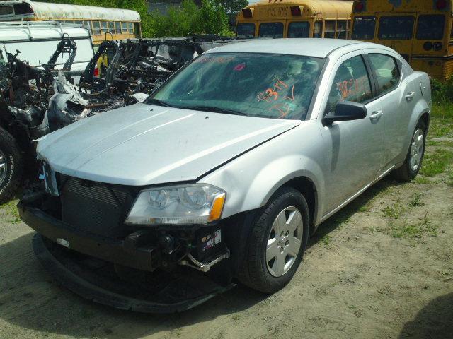 1B3LC46K78N595921 - 2008 DODGE AVENGER SILVER photo 2