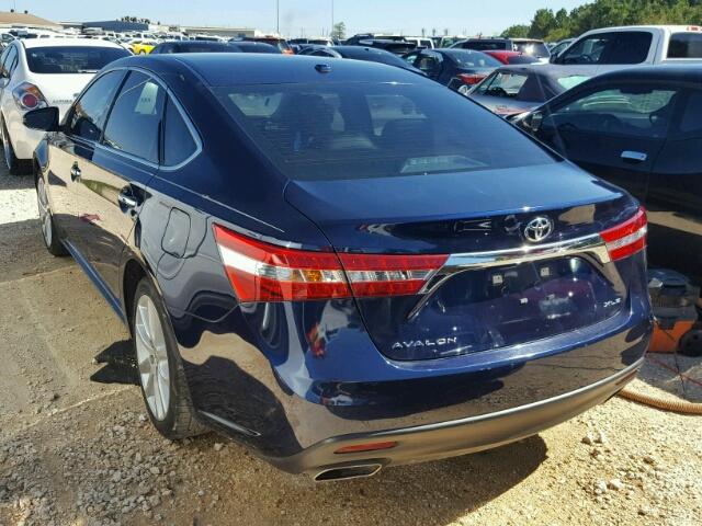 4T1BK1EB1DU021310 - 2013 TOYOTA AVALON BAS BLUE photo 3