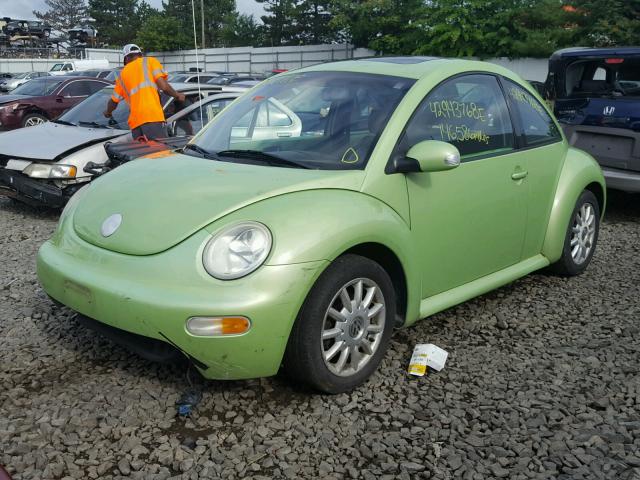 3VWCK31C25M409880 - 2005 VOLKSWAGEN NEW BEETLE მწვანე ფოტო 2