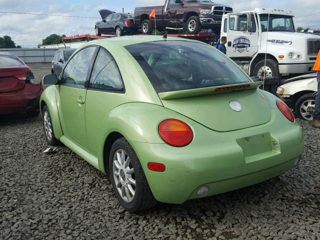 3VWCK31C25M409880 - 2005 VOLKSWAGEN NEW BEETLE მწვანე ფოტო 3