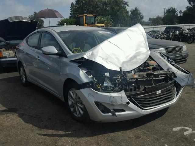 KMHDH4AE5FU303123 - 2015 HYUNDAI ELANTRA SE GRAY photo 1