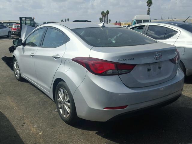 KMHDH4AE5FU303123 - 2015 HYUNDAI ELANTRA SE GRAY photo 3