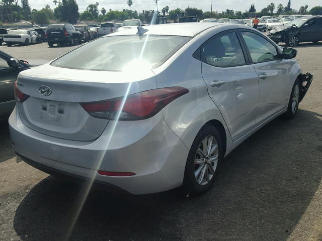 KMHDH4AE5FU303123 - 2015 HYUNDAI ELANTRA SE GRAY photo 4