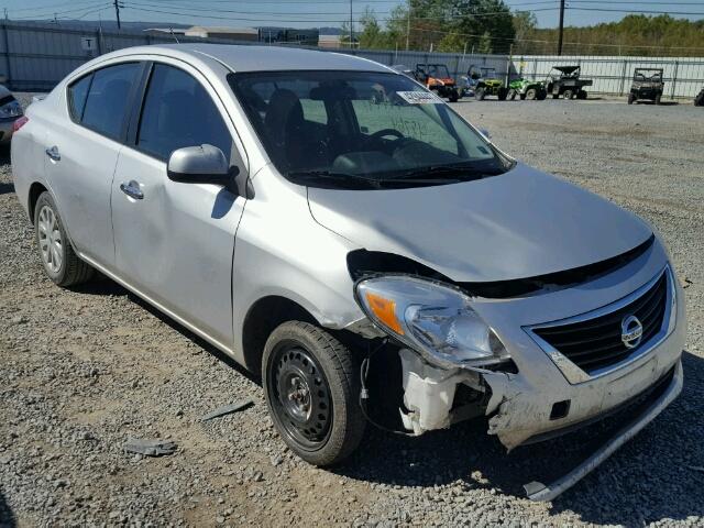 3N1CN7AP9DL893445 - 2013 NISSAN VERSA S SILVER photo 1