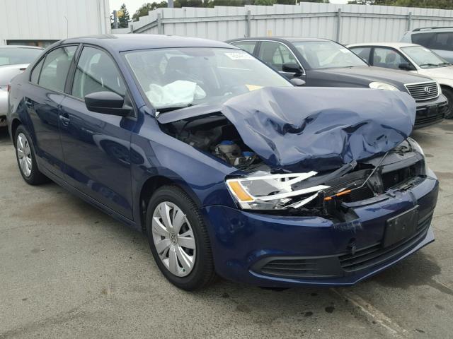 3VW2K7AJ2EM237318 - 2014 VOLKSWAGEN JETTA BASE 蓝色 照片 1