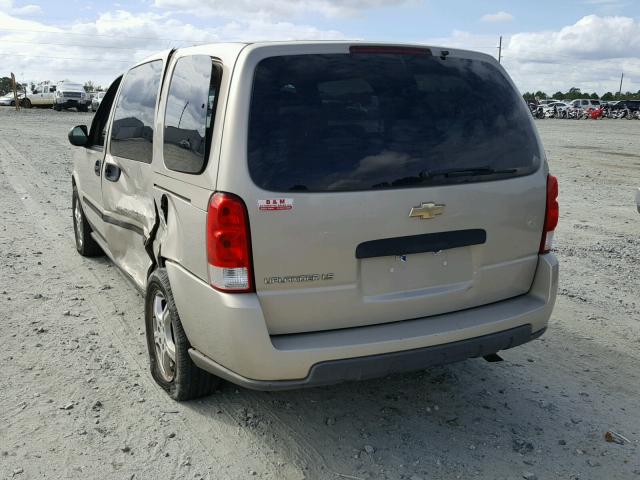 1GNDV23137D118251 - 2007 CHEVROLET UPLANDER L 金色 照片 3