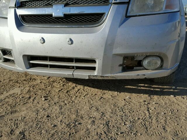 KL1TD56658B165611 - 2008 CHEVROLET AVEO BASE Gümüş foto 9