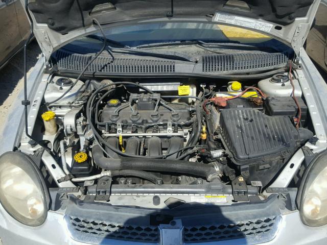 1B3ES56C33D245260 - 2003 DODGE NEON SXT SILVER photo 7