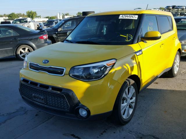 KNDJP3A57G7240255 - 2016 KIA SOUL + YELLOW photo 2