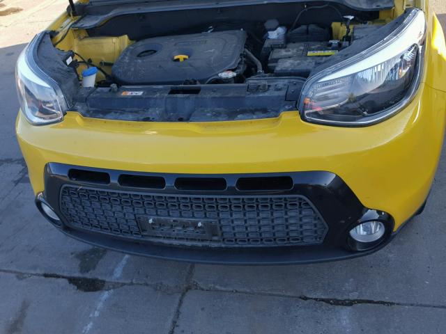 KNDJP3A57G7240255 - 2016 KIA SOUL + YELLOW photo 7