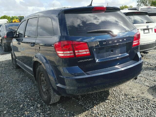 3C4PDCABXFT583385 - 2015 DODGE JOURNEY BLUE photo 3