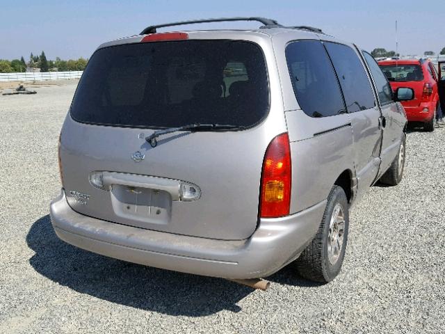 4N2XN11T8YD836171 - 2000 NISSAN QUEST SE BEIGE photo 4