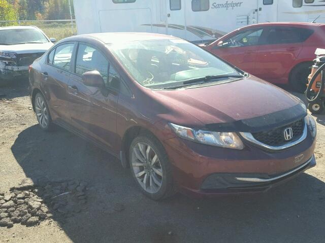 2HGFB2E42DH022418 - 2013 HONDA CIVIC LX RED photo 1