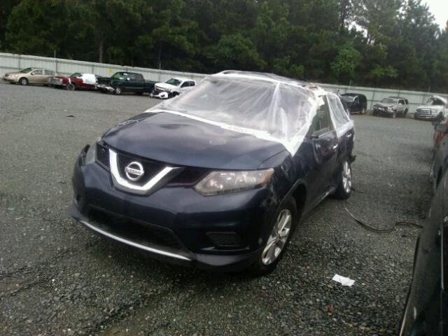 5N1AT2MT3FC761250 - 2015 NISSAN ROGUE S BLUE photo 2