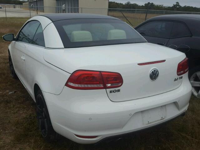 WVWFW8AH0EV005849 - 2014 VOLKSWAGEN EOS WHITE photo 3