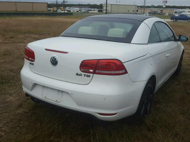 WVWFW8AH0EV005849 - 2014 VOLKSWAGEN EOS WHITE photo 4