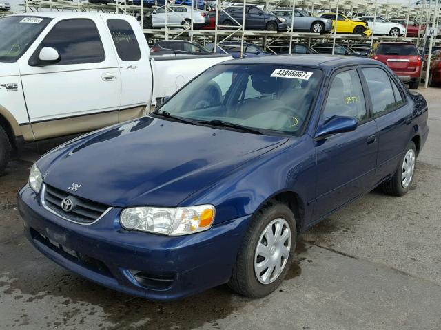 1NXBR12E82Z622446 - 2002 TOYOTA COROLLA BLUE photo 2