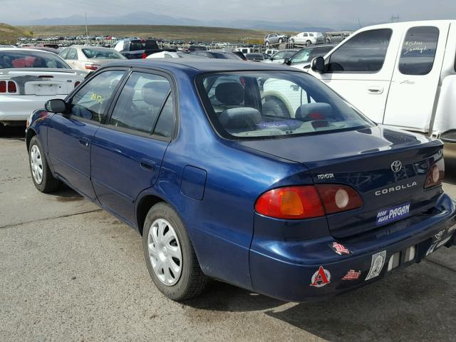 1NXBR12E82Z622446 - 2002 TOYOTA COROLLA BLUE photo 3