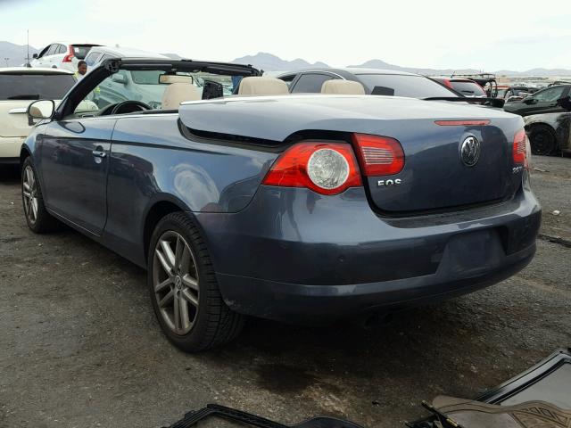 WVWFA71F78V023549 - 2008 VOLKSWAGEN EOS LUX BLUE photo 3