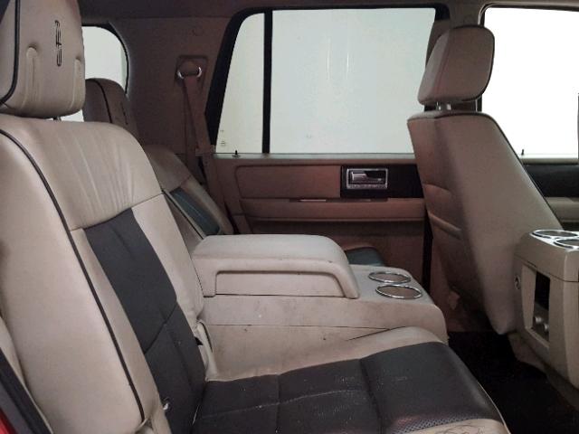 5LMFU27588LJ08106 - 2008 LINCOLN NAVIGATOR 红色 照片 6