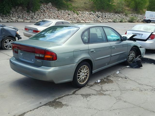 4S3BE625647208886 - 2004 SUBARU LEGACY L S GREEN photo 4