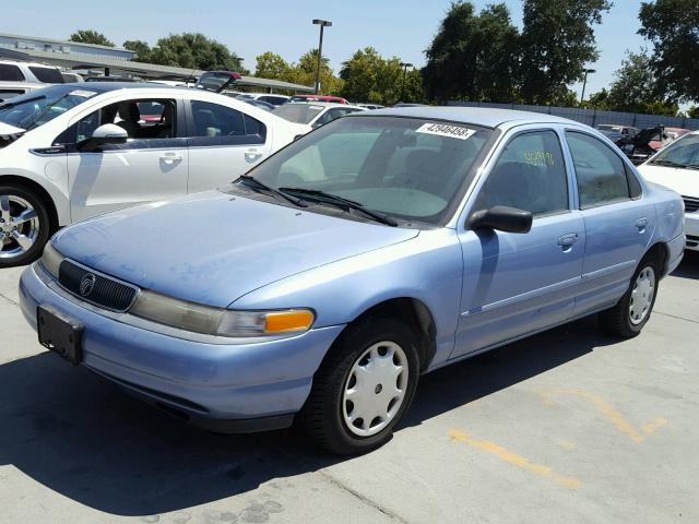 1MELM6536TK639921 - 1996 MERCURY MYSTIQUE G BLUE photo 2